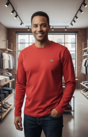 Camisa Manga Longa Algodão Fio 30.1 tamanho M