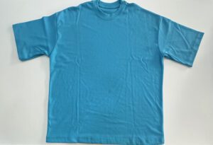 Camisa Oversized Streetwear Malha Suedine 50.1 Azul Claro Lisa tamanho GG