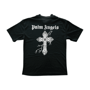 Camisa Streetwear Oversized Malha Suedine 50.1 com Elastano Preto Palm Angels tamanho M