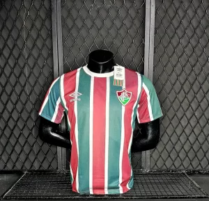 Camisa de Time Primeira Linha Fluminense Verde com Vermelho  tamanho GG
