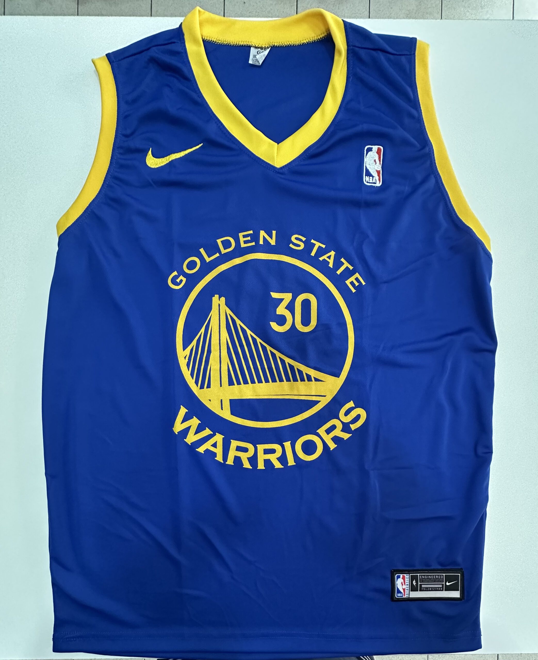 Regata de Basquete Azul Golden States Tamanho GG