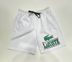 Bermuda Elastano de Elástico Branco Lacoste Tamanho M
