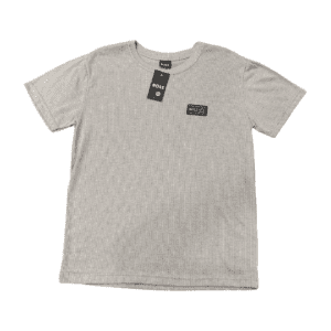 Camisa Texturizada Hugo Boss Cinza com Listrado tamanho GG