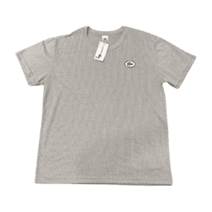 Camisa Texturizada Lacoste Cinza com Listrado tamanho GG