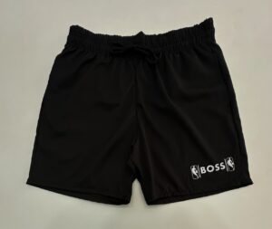 Bermuda Elastano Elástico Hugo Boss Preto Tamanho M