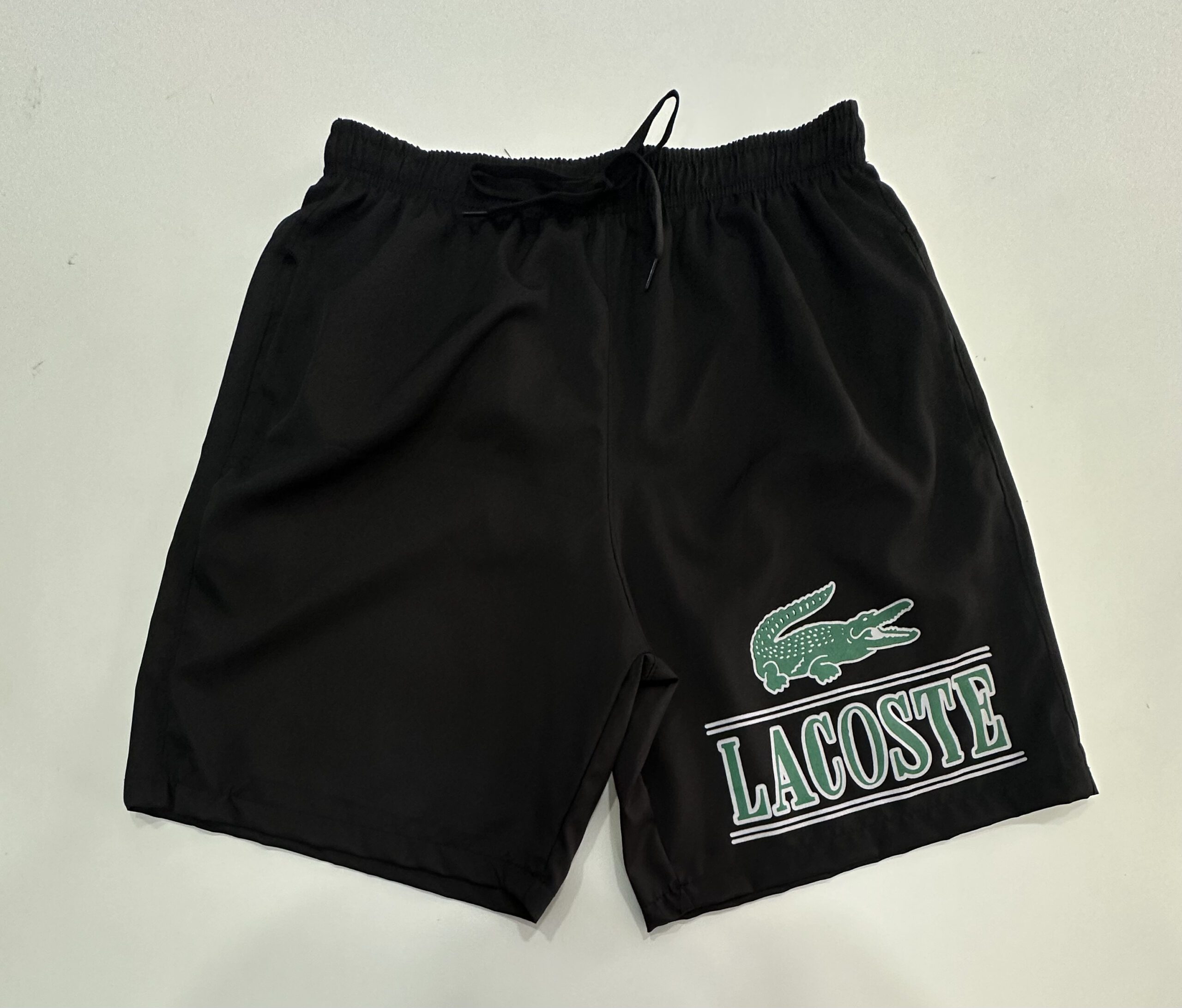 Bermuda Elastano Elástico Lacoste Preto Tamanho M