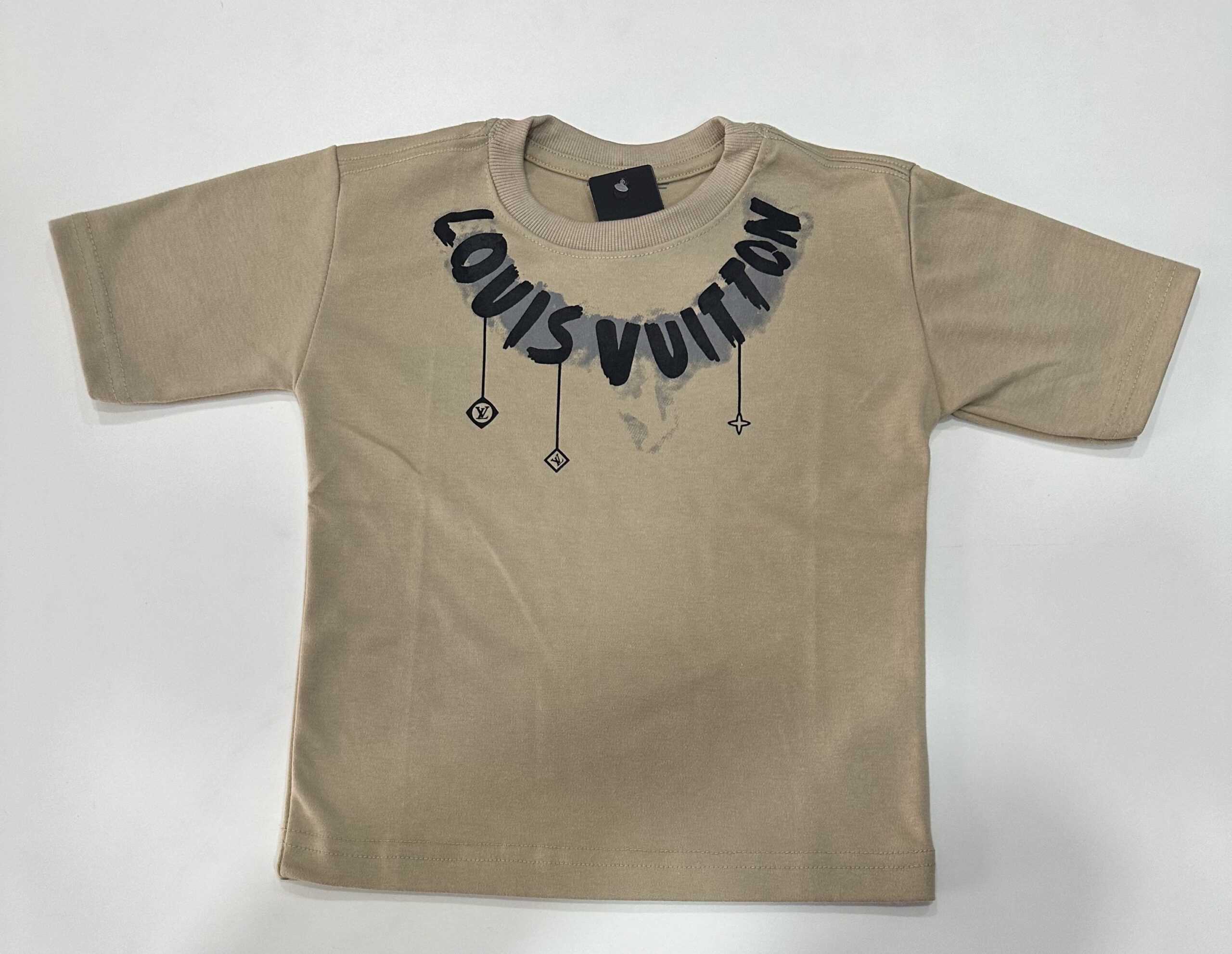 Camisa Infantil Oversized Suedine 50.1 Louis Vuitton Bege Tamanho 04