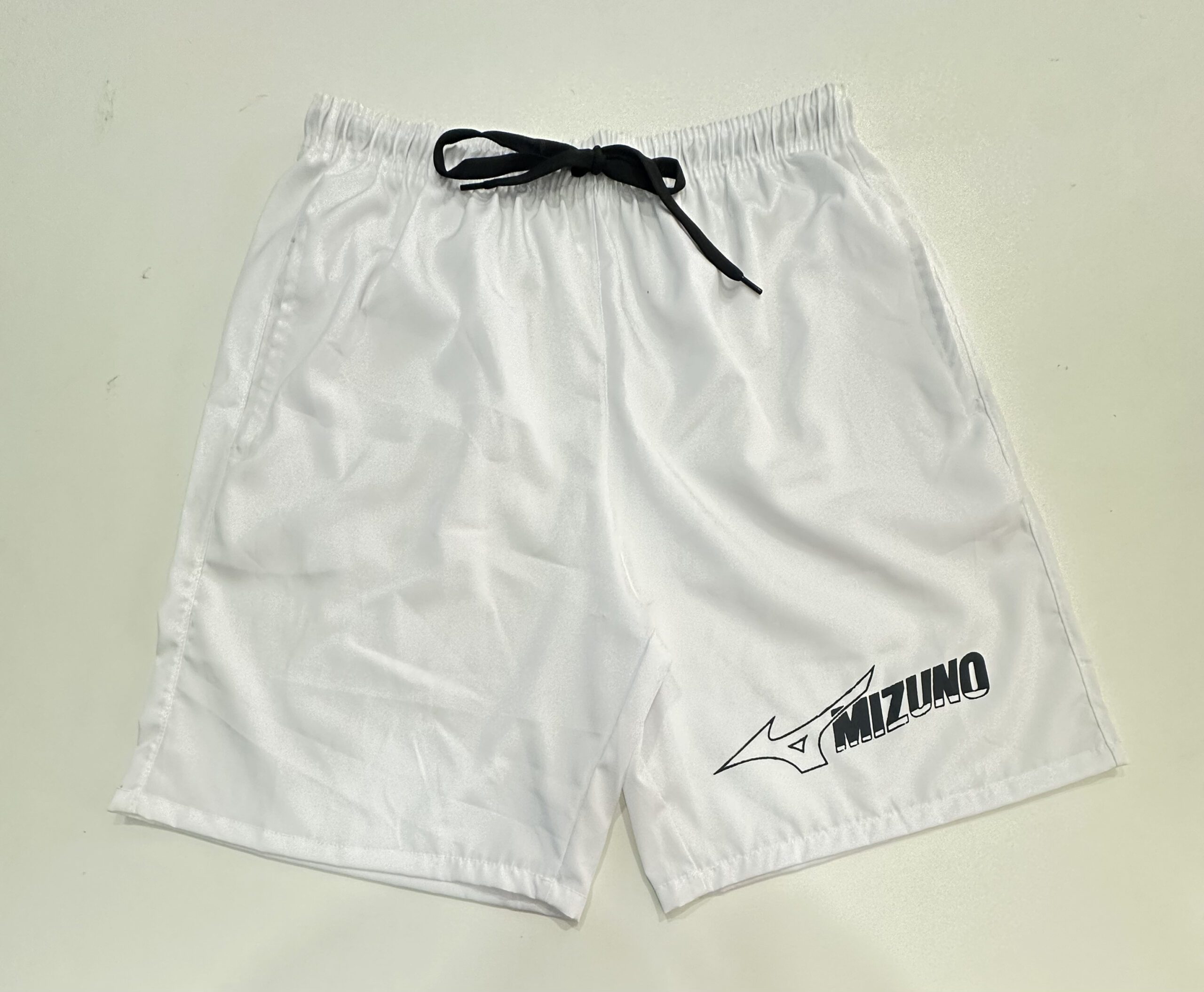 Bermuda Elastano Elástico Mizuno Branco Tamanho M