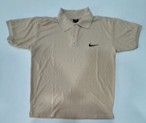 Camisa Polo Piquet Nike Bege tamanho GG