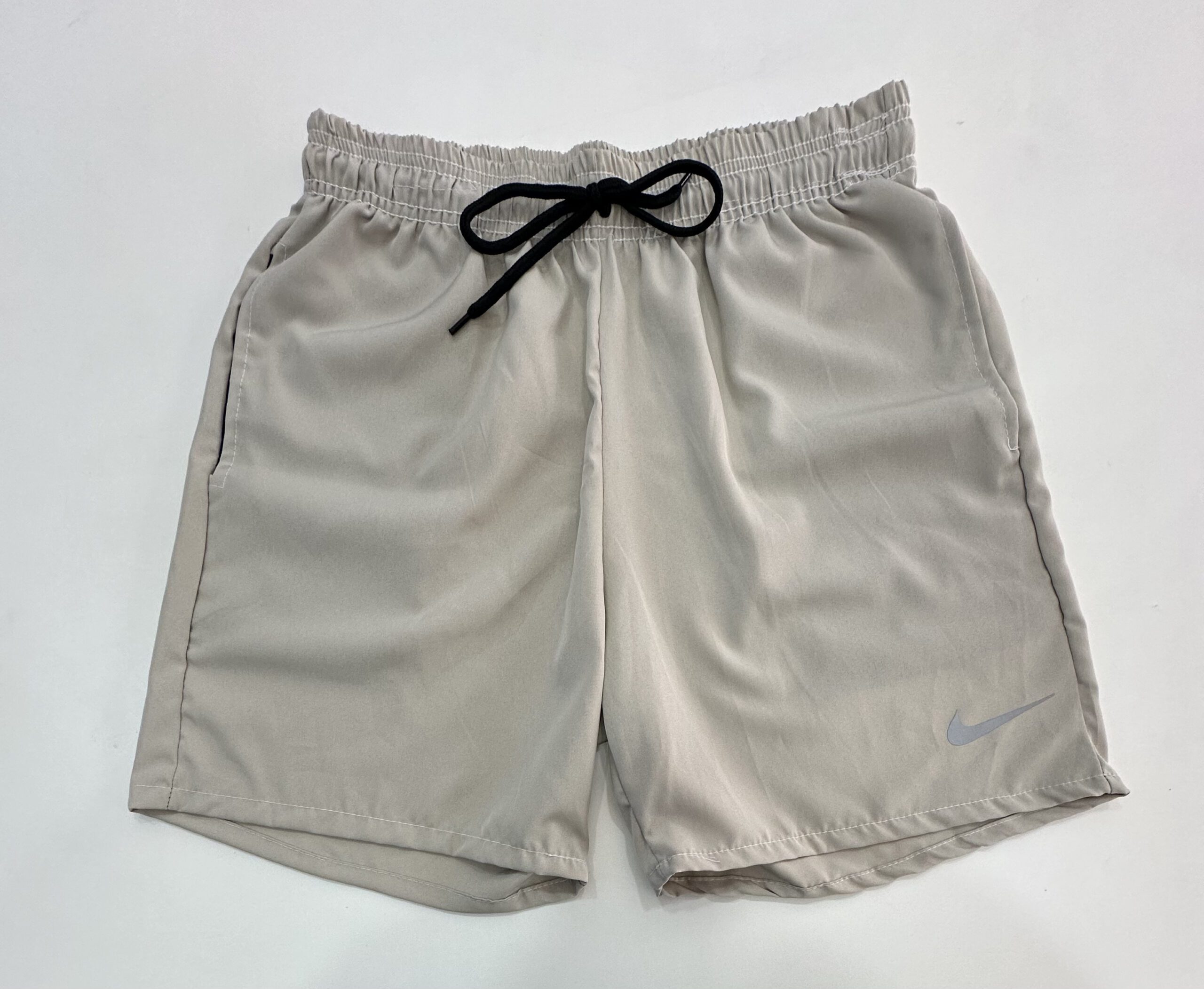 Bermuda Elastano Elástico Nike Bege Claro Tamanho M