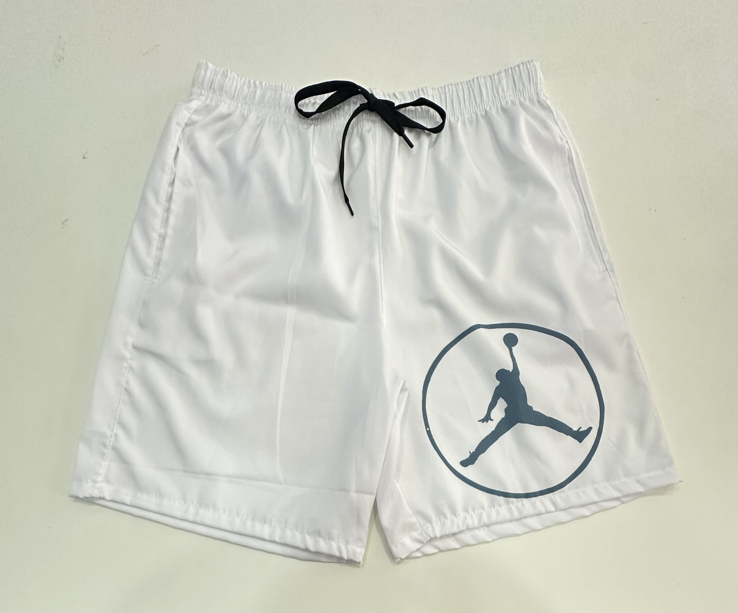 Bermuda Elastano Elástico Nike Jordan Branco Tamanho M
