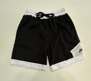 Bermuda Elastano Elástico Nike Preto com Branco Tamanho M