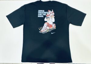 Camisa Plus Size Oversized Suedine 50.1 Nike Preto com Símbolo Azul Tamanho G1