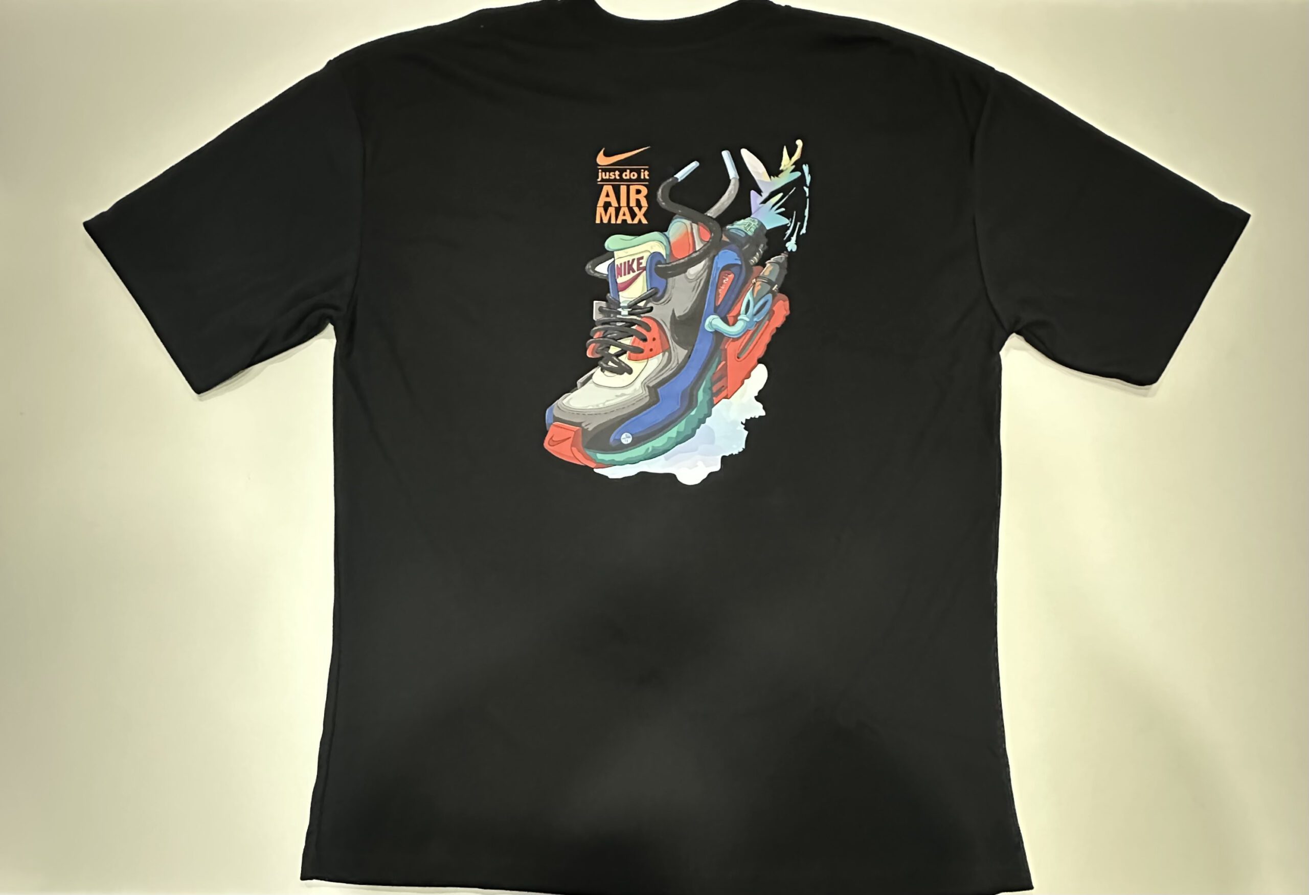 Camisa Plus Size Oversized Suedine 50.1 Nike Preto com Símbolo Laranja Tamanho G1