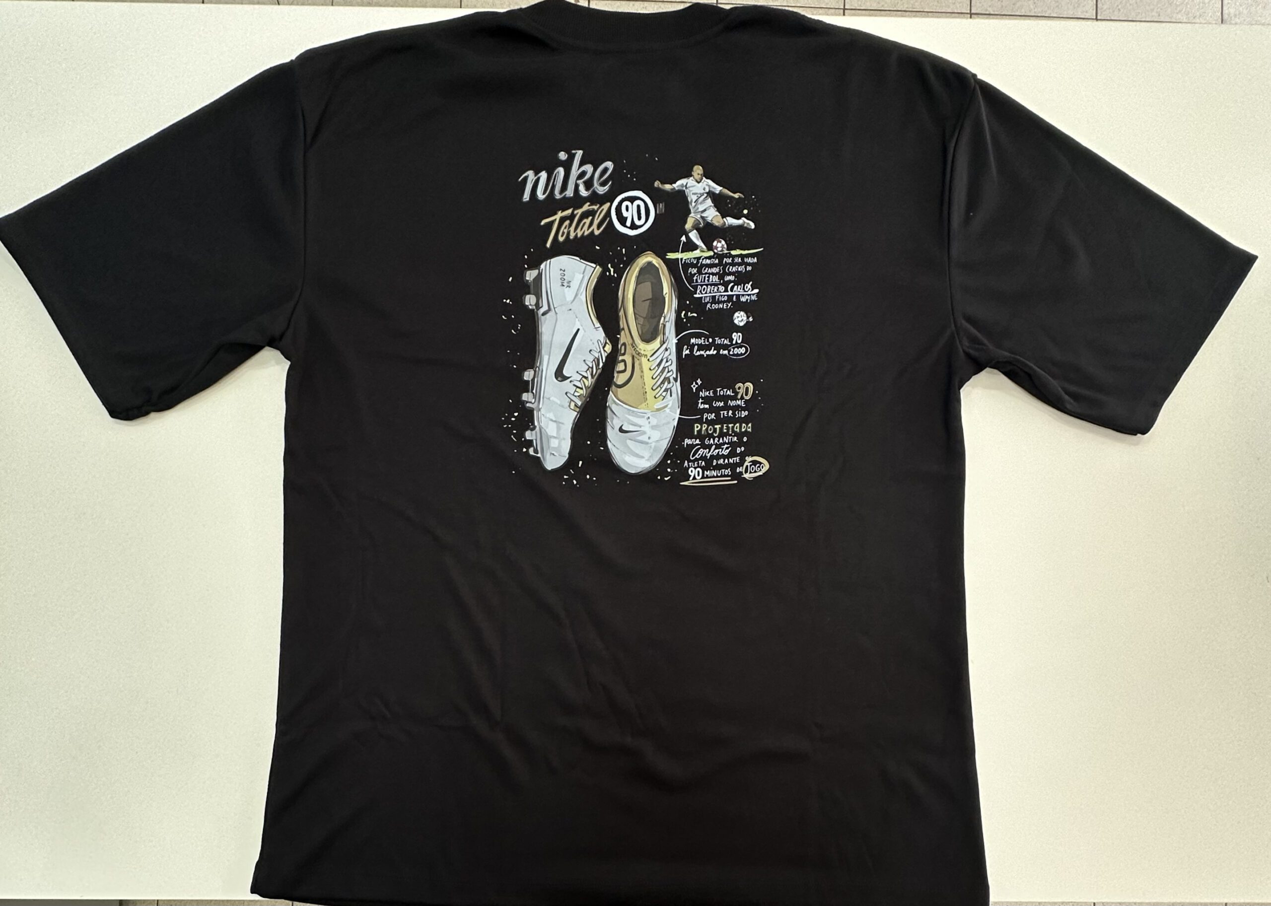 Camisa Plus Size Oversized Suedine 50.1 Nike Preto Tamanho G3