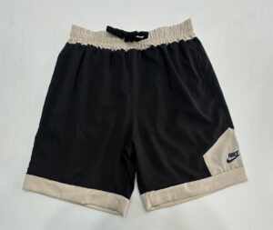 Bermuda Elastano Elástico Nike Preto com Bege Tamanho M