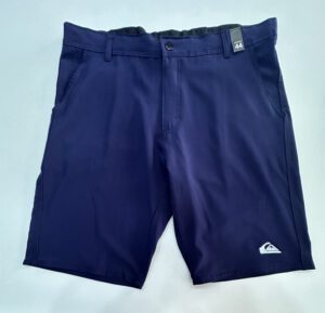 Bermuda Elastano de Passeio Social Quiksilver Azul Escuro Tamanho 44