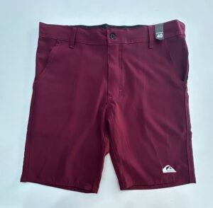 Bermuda Elastano de Passeio Social Quiksilver Vinho Tamanho 40