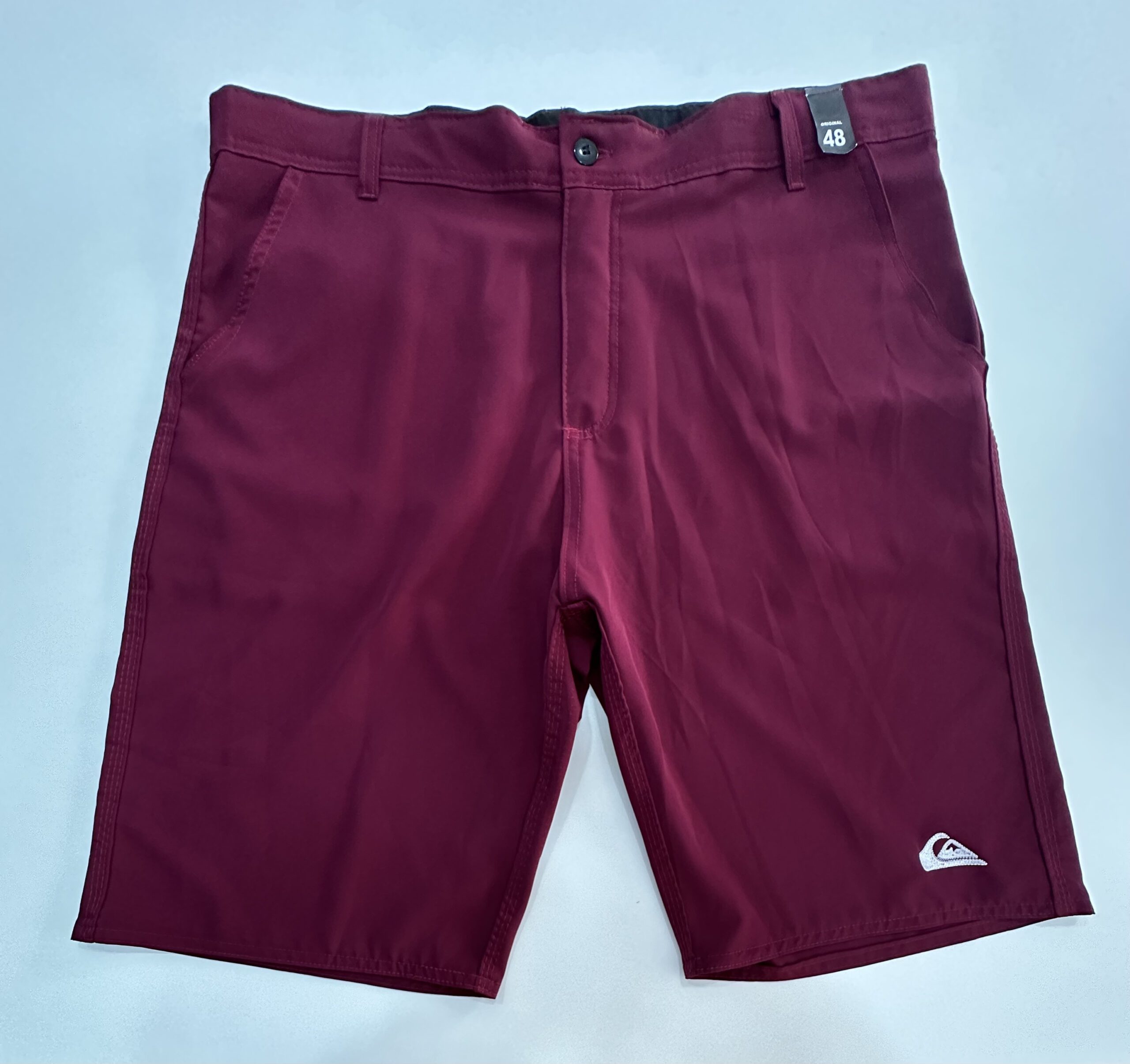 Bermuda Elastano de Passeio Social Quiksilver Vinho Tamanho 48