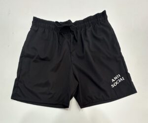 Bermuda Elastano Elástico Anti Social  Preto Tamanho G