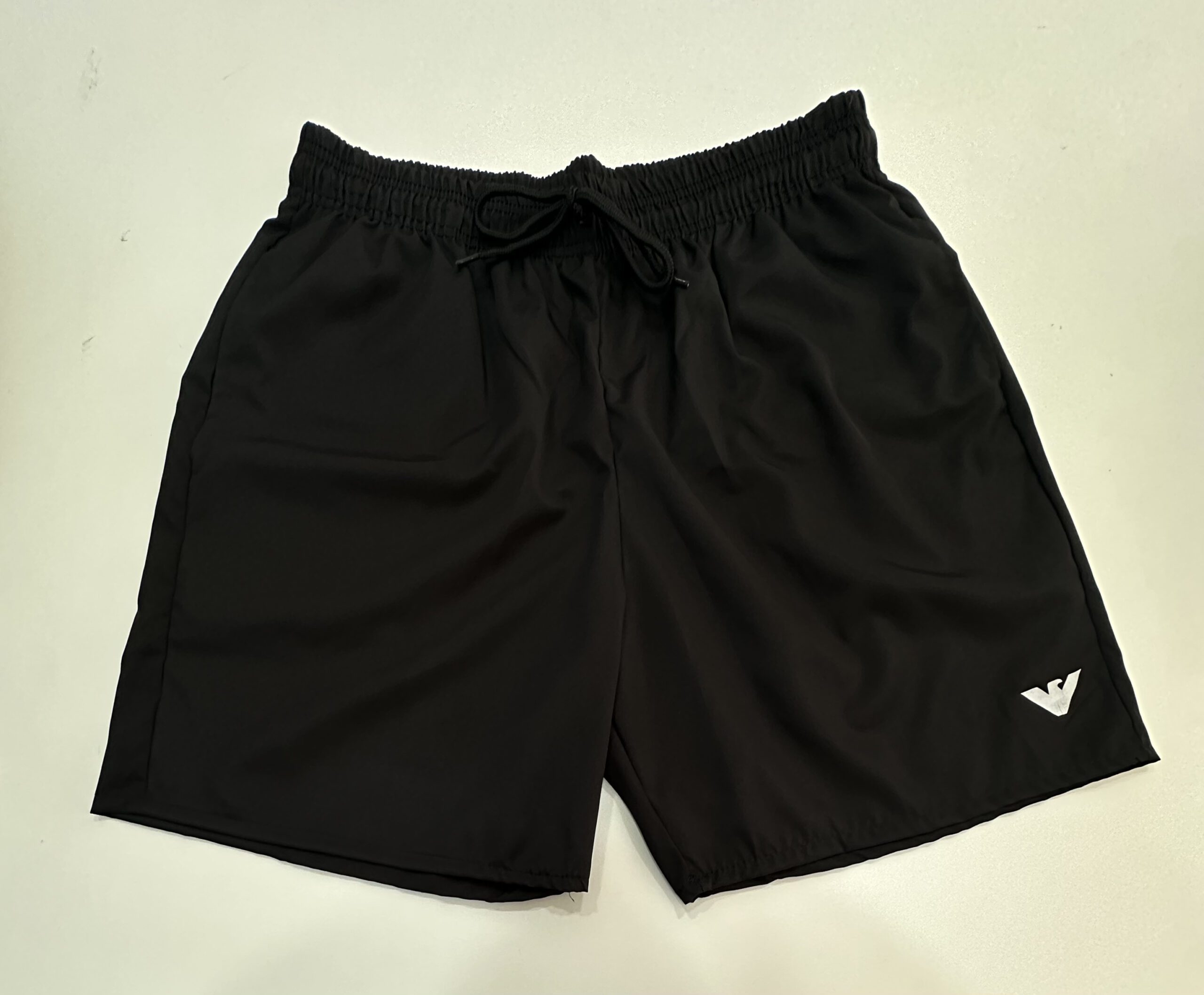 Bermuda Elastano Elástico Armani Preto Simbolo Liso Tamanho G