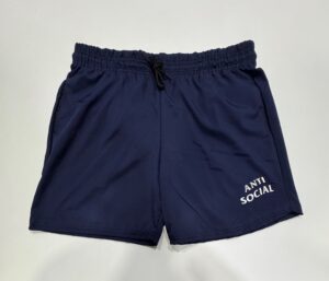 Bermuda Elastano de Elástico Azul Escuro Anti Social Tamanho G