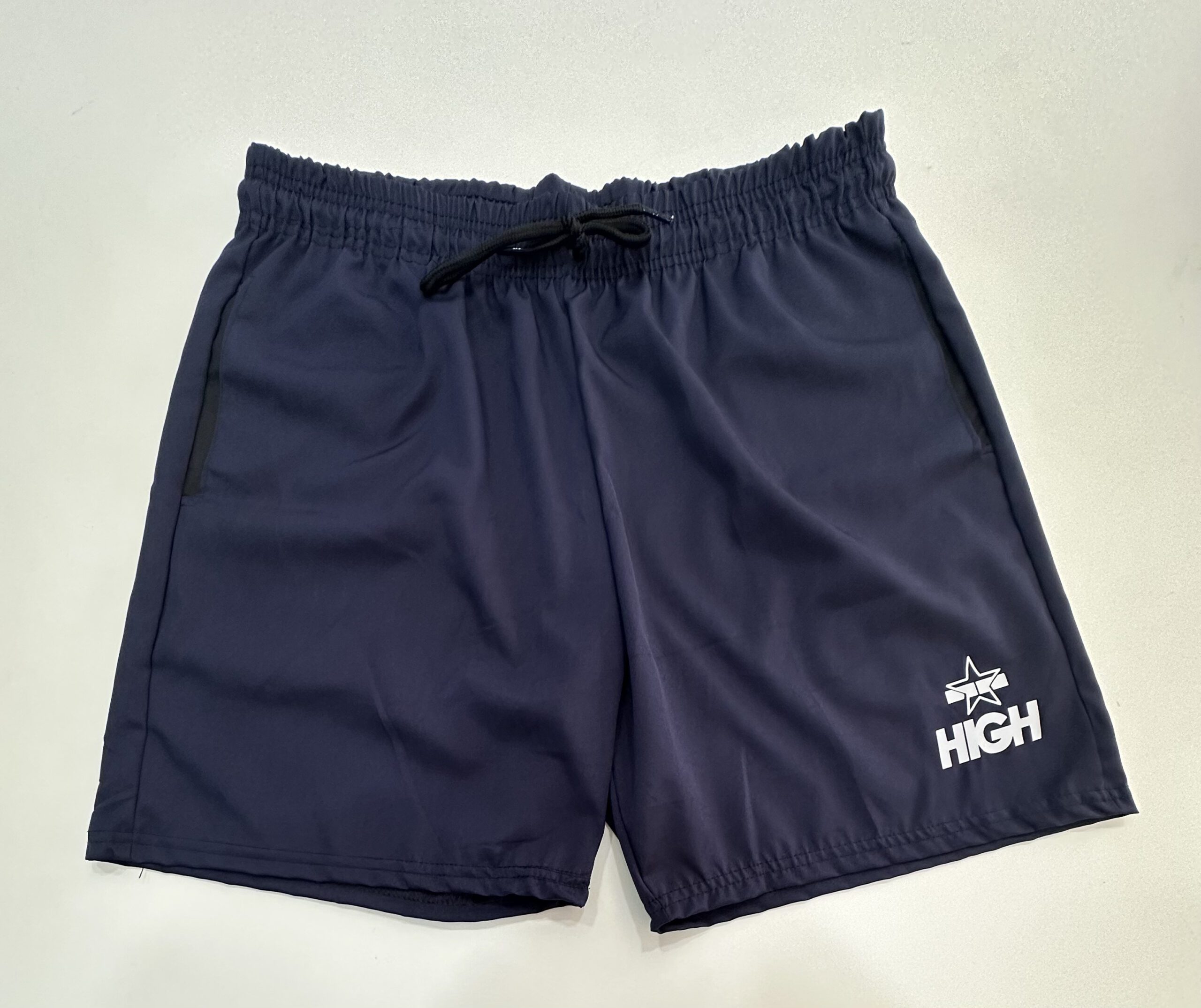 Bermuda Elastano Elástico High Azul Escuro Tamanho G