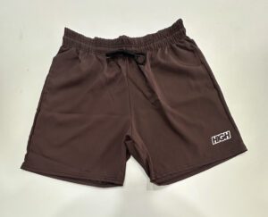 Bermuda Elastano Elástico High Marrom Tamanho G