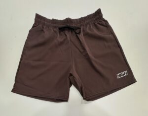 Bermuda Elastano Elástico High Marrom Tamanho GG