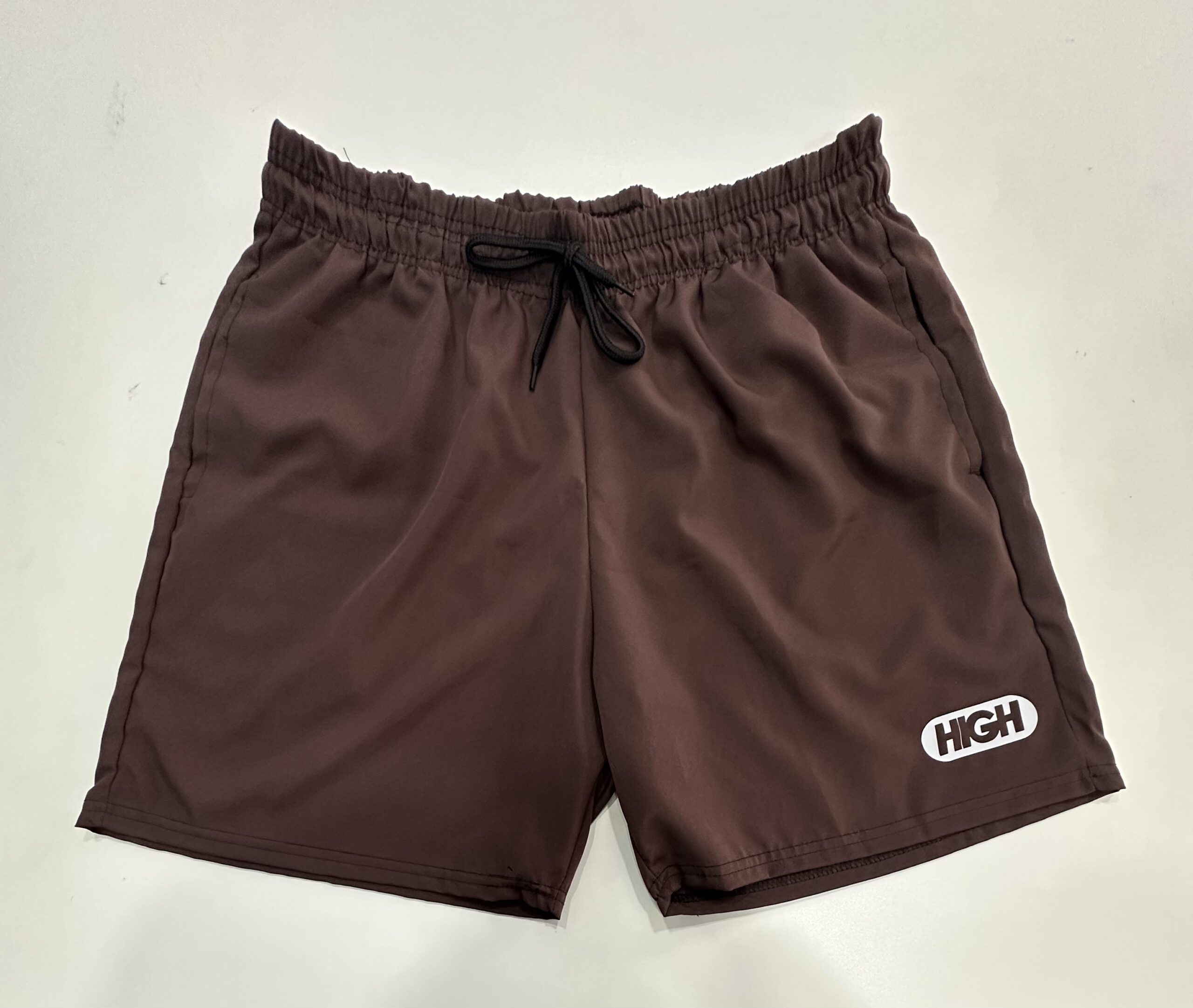 Bermuda Elastano Elástico High Marrom Tamanho G