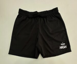 Bermuda Elastano Elástico High Preto com Estrela Tamanho G