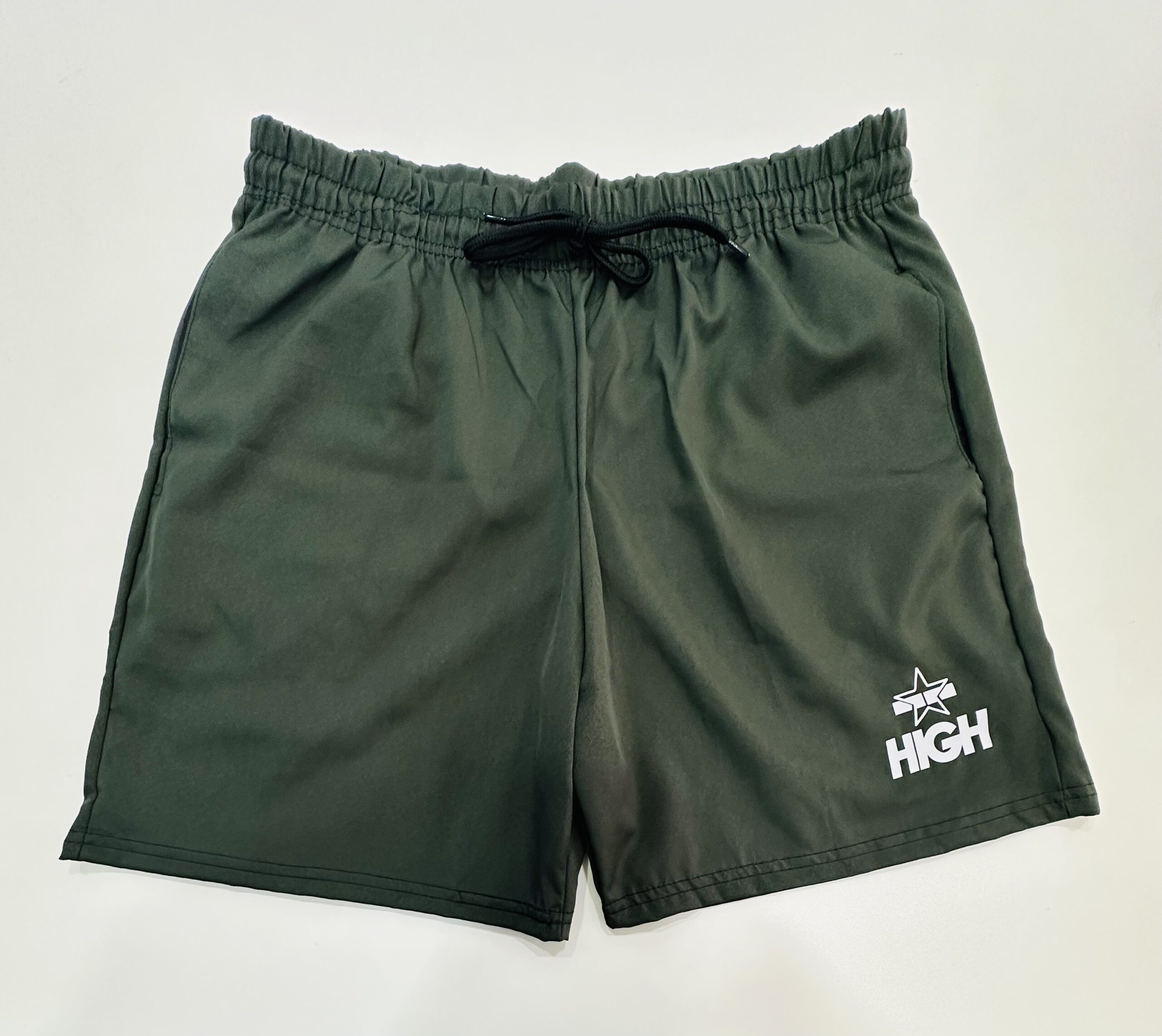 Bermuda Elastano Elástico High Verde Escuro Tamanho G