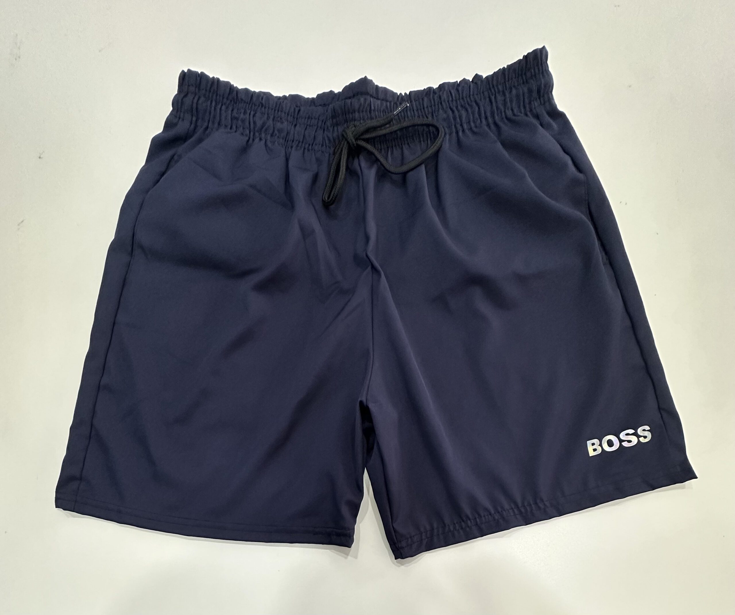 Bermuda Elastano Elástico Hugo Boss Azul Escuro Tamanho G