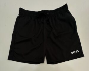 Bermuda Elastano Elástico Hugo Boss Preto Tamanho GG