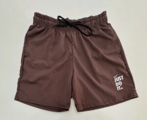 Bermuda Elastano Elástico Nike Marrom Tamanho GG
