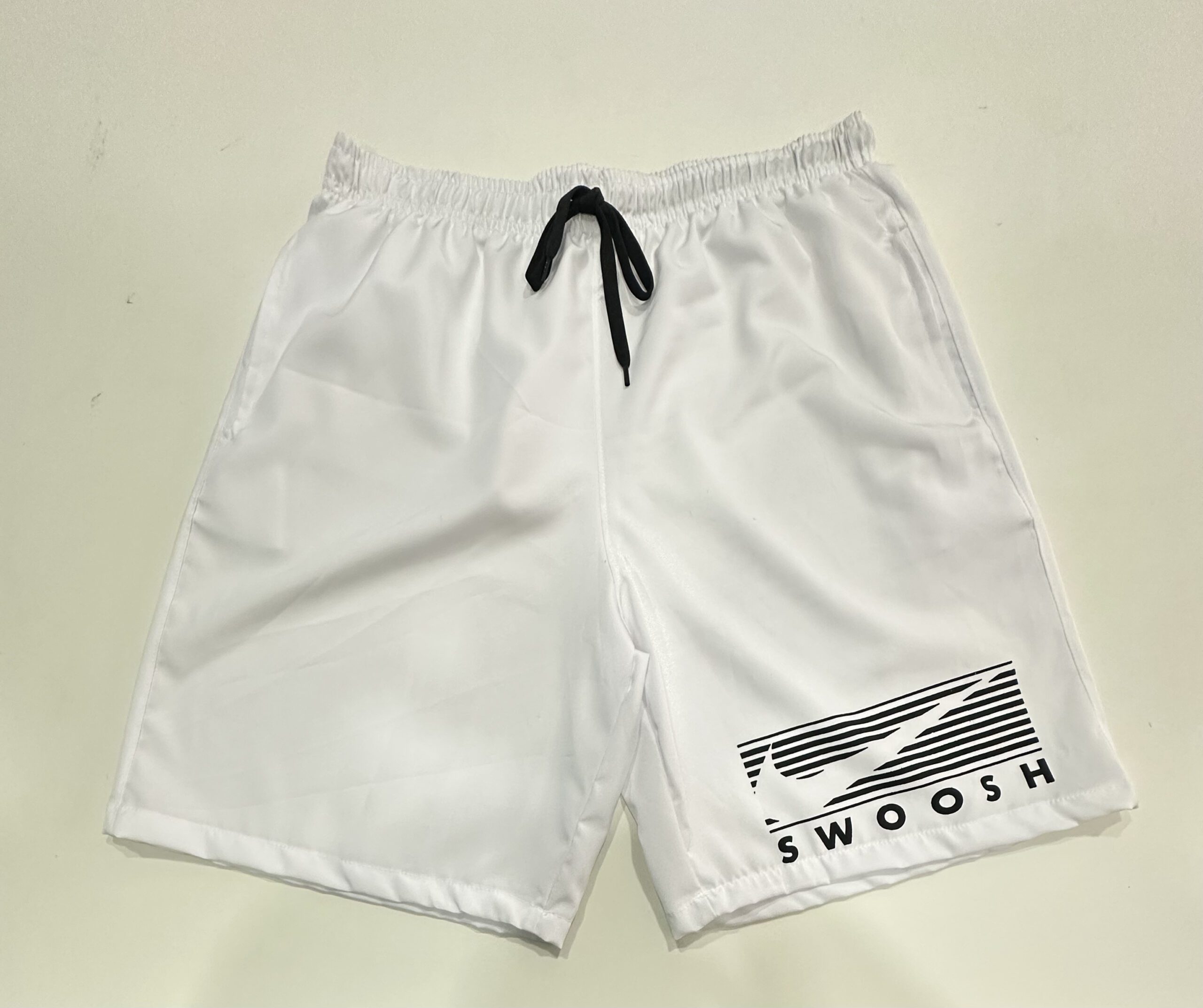 Bermuda Elastano Elástico Nike Swoosh Branco Tamanho GG