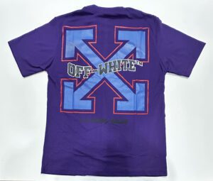 Camisa Oversized Streetwear Off White Roxo Tamanho M