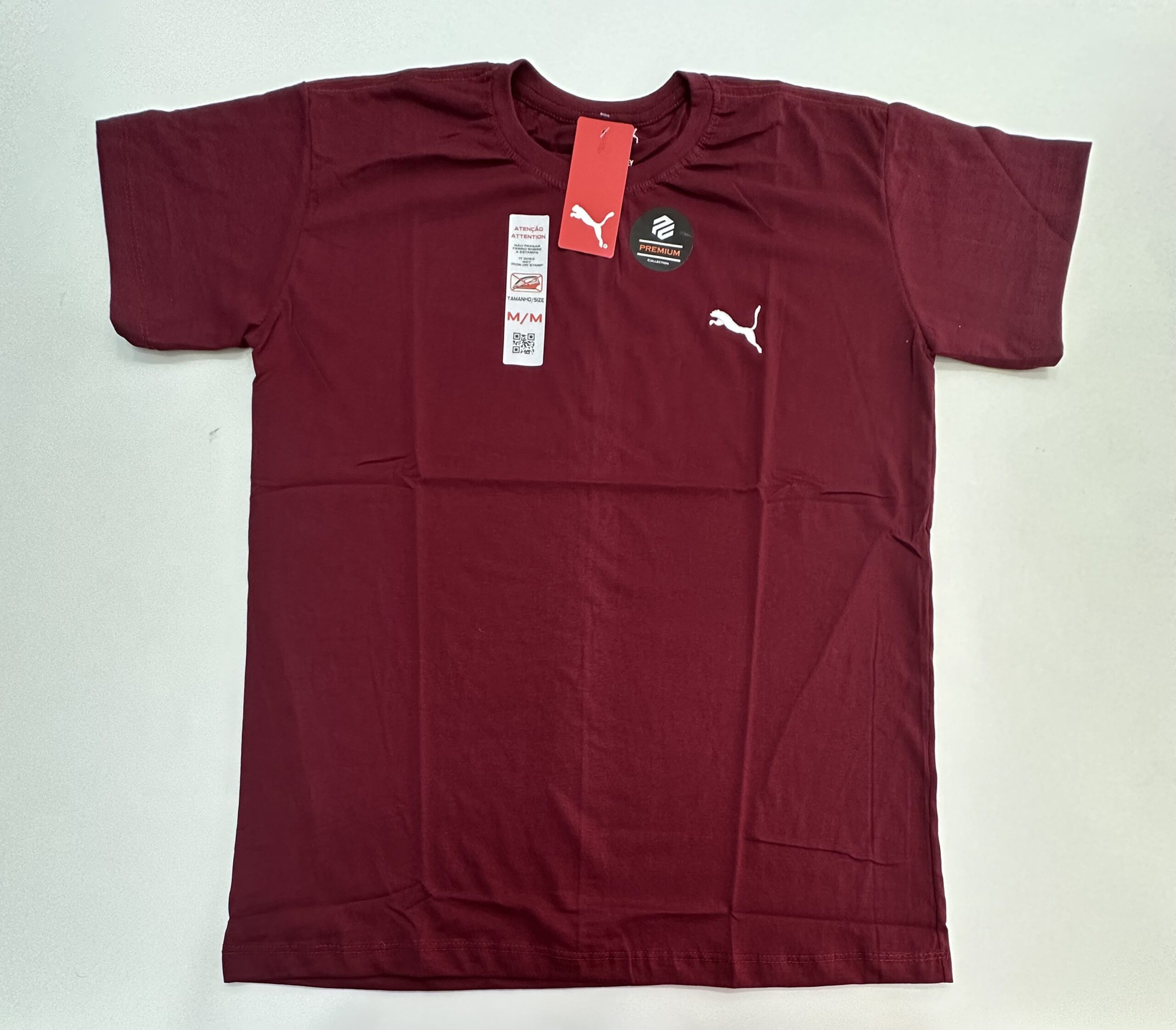 Camisa Surf Premium Fio 30.1 Puma Vinho tamanho M
