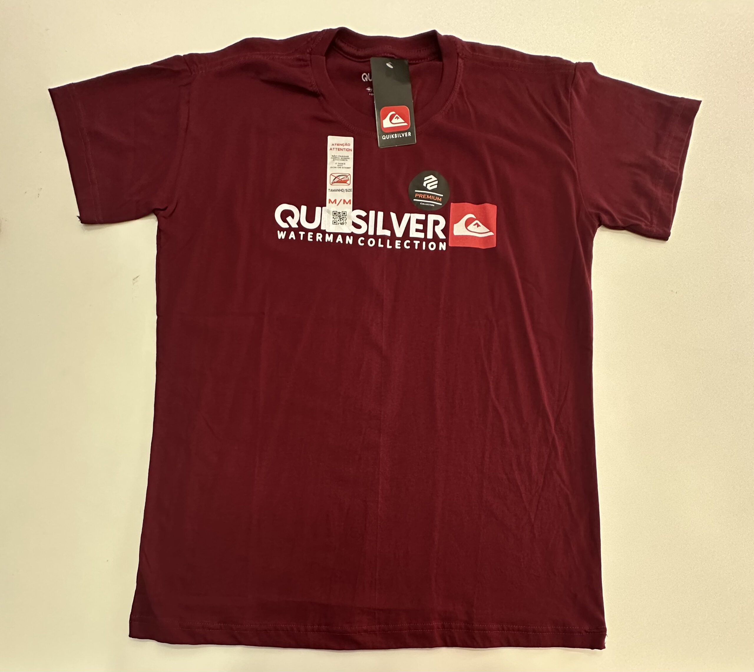 Camisa Surf Premium Fio 30.1 QuikSilver Vinho tamanho M