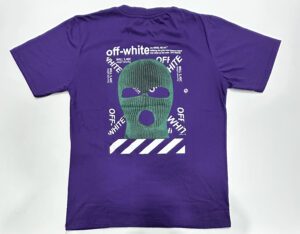 Camisa Oversized Streetwear Roxo Off White Tamanho M