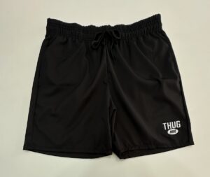 Bermuda Elastano Elástico ThugNine Preto Tamanho GG