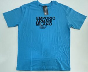 Camisa Surf Premium Fio 30.1 Azul Claro Emporio Armani tamanho GG