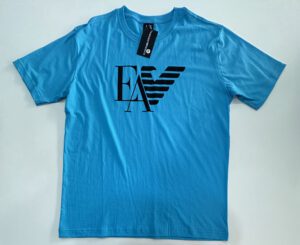Camisa Surf Premium Fio 30.1 Azul Claro Emporio Armani tamanho G