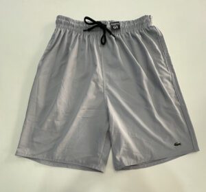 Bermuda Plus Size Elastano de Elástico Cinza Claro Lacoste Tamanho G1