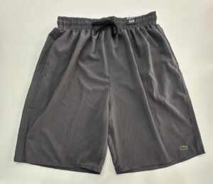 Bermuda Plus Size Elastano de Elástico Cinza Lacoste Tamanho G3