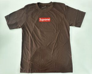Camisa Oversized Streetwear Supreme Marrom Tamanho G
