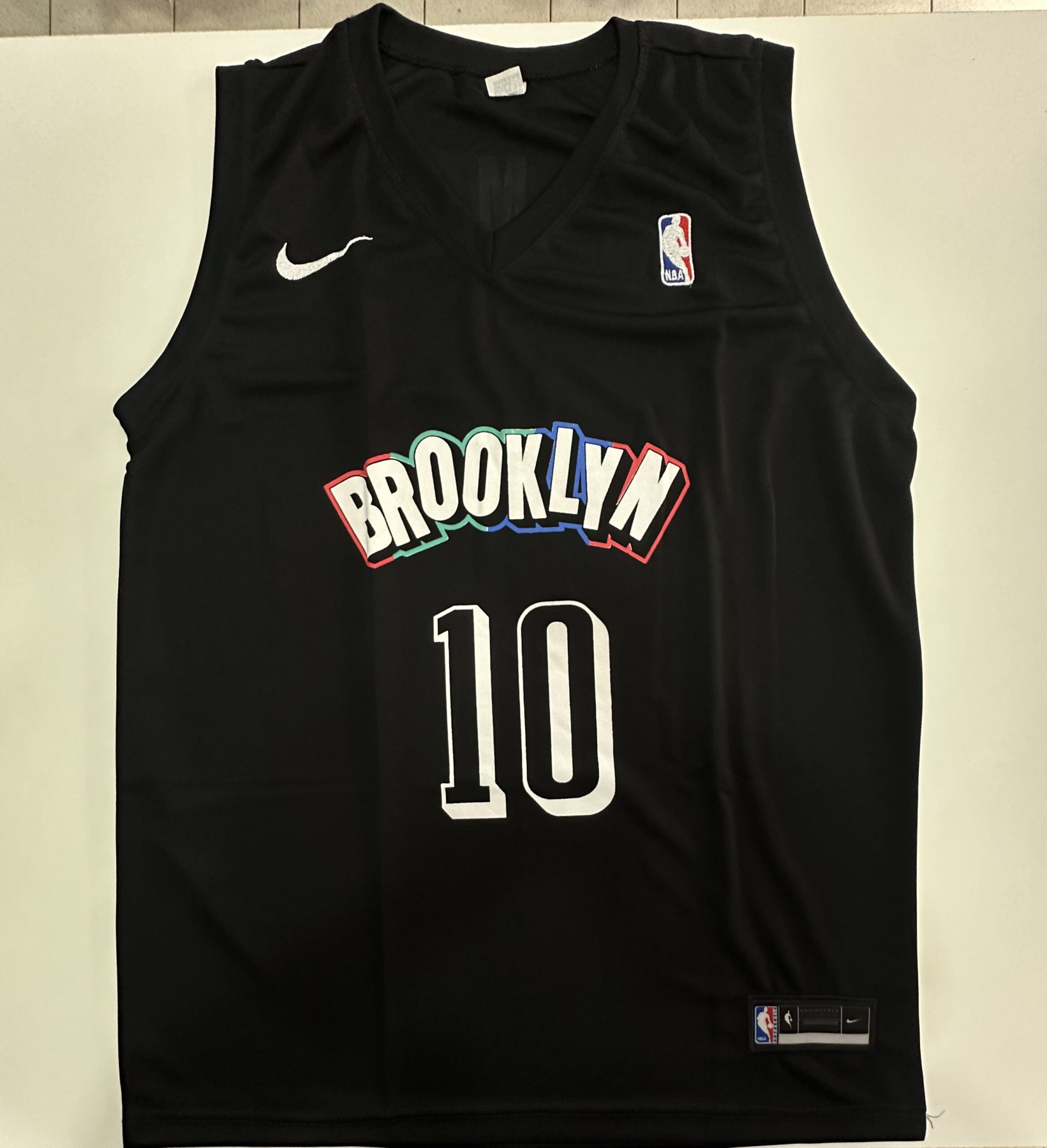 Regata de Basquete Preto Brooklyn Tamanho GG
