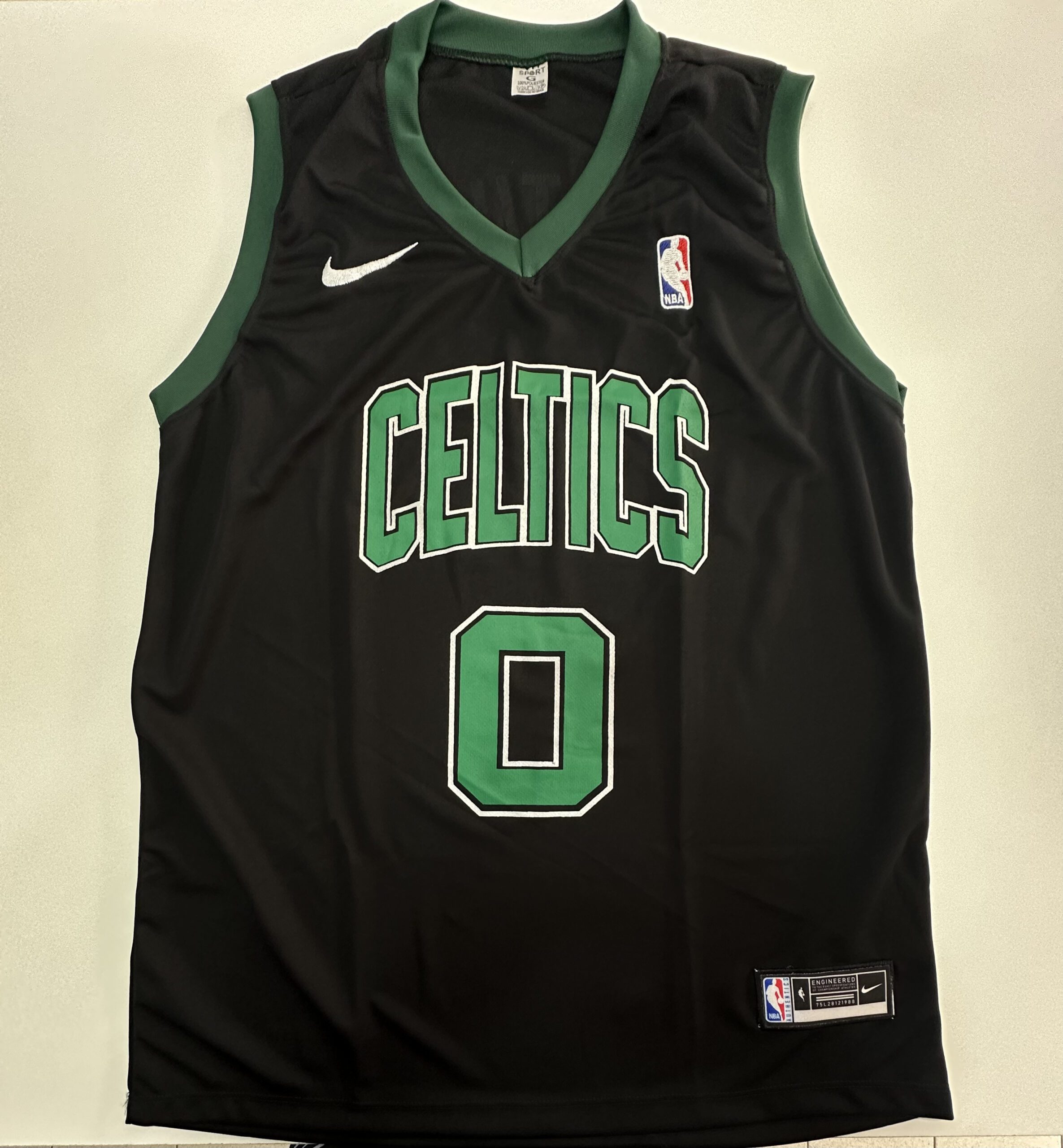 Regata de Basquete Preto C/ Verde Celtics Tamanho G