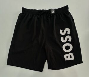 Bermuda Plus Size Elastano de Elástico Preto Hugo Boss Tamanho G2