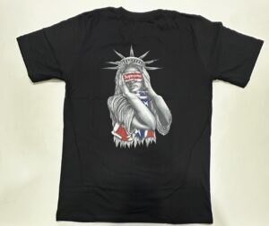 Camisa Oversized Streetwear Supreme Preto Tamanho G